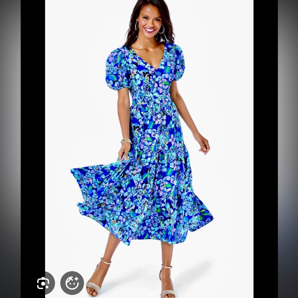 NWT Lilly Pulitzer Grace short sleeve midi Dress